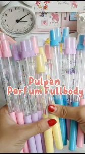 Pulpen Parfum Unicorn Imut / Pen Botol parfume Kuda Unicorn bisa diisi 10 ml Harga Murah tinta gel hitam / Bolpen Spray Kekinian kualitas Terbaik bisa Grosir dan COD