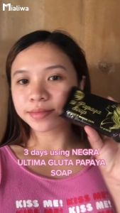 10 Pcs Negra Suprema Gluta Papaya Soap Sabon Pampaputi Exfoliating Moisturizing Facial Body Wash Moisturizer Niacinamide Acne Pimple Pore Pekas Melasma Peklat Scar Blemishes Blackheads Wrinkles Dark Spots Hydrating Beauty Glass Skin Care For Men & Women