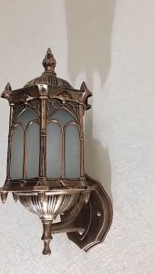 【Local Seller + Spot】Antique Exterior Wall Light Fixture Aluminum Glass Lantern Outdoor Garden Lamp Wall Lamp Outdoor Wall Lights