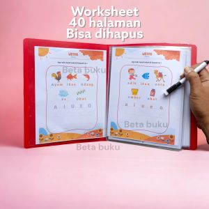 WORKSHEET BUKU ANAK BUKU AKTIFITAS ANAK TK/PAUD BUKU EDUKASI PERTAMAKU BUKU BELAJAR ANAK 2 3 4 5 TAHUN PRA TK PAUD