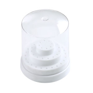 Nail Drill Bits Organizing Box Compact Dustproof Storage Case For Manicure Polishing Heads Grinding Head Holder Nail Art