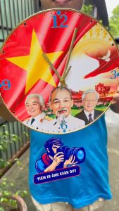 Đồng Hồ Treo Tường Trang Trí Việt Nam Treo Tường Tráng Gương Đa Sắc Màu Cao Cấp