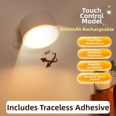 kufire | Wireless Wall Mount Reading Eye Protection Light for Bedroom Wall Lamp