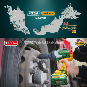 Jadever Tools 1280Nm 20V series Cordless Impact Wrench W/ 2pcs 20V series 5.0Ah(Full Set) - JDCD1B128