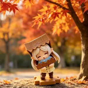 Bandai | Cute Box Frieren Chibi Anime Game Peripheral Models Trendy Toys Anime Figurines Table Decorations And Birthday Gifts