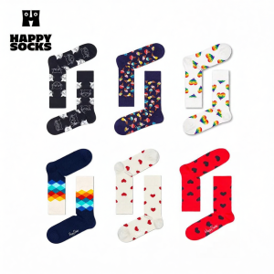 HAPPY SOCKS | Fashion Colorful Easy-to-match Mid-Calf Cotton Socks