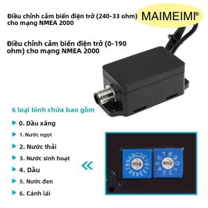DC 9-32V NMEA2000 Bộ Chuyển Đổi Vỏ Đen Đa Chức Năng Bộ Chuyển Đổi Tín Hiệu Cho Thuyền Biển Du Thuyền Xe Ô Tô Bình Dầu Đồng Hồ Đo