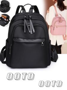 กระเป๋าเป้สะพายหลังผ้าอ็อกซ์ฟอร์ดสำหรับเดินทางแบบลำลองสำหรับผู้หญิง ความจุขนาดใหญ่ น้ำหนักเบา กระเป๋าเดินทางแบบสะพายไหล่สองข้าง กระเป๋าใส่โน้ตบุ๊ก 14 นิ้ว