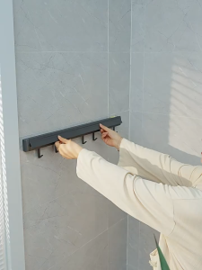 ราวตากผ้าแบบมองไม่เห็น ที่ตากผ้าติดผนัง ไม่ต้องเจาะ พับเก็บได้ ราวแขวนผ้าระเบียง ประหยัดพื้นที่ รับน้ำหนักได้แข็งแรง