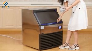 Ultra-fast Ice Making / Ice Cube Maker Machine 128kg/24hr for Restaurant/Coffee Bar/Hotels