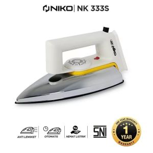 NK 333S - Setrika Niko Dry Iron Original / Setrika Listrik Otomatis Anti Lengket Murah