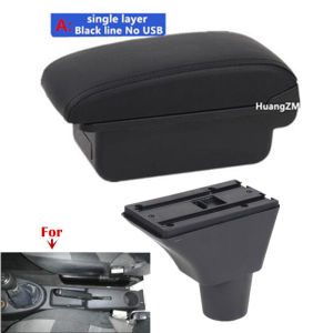 Hộp Đựng Đồ Tỳ Tay Giữa Citroen Berlingo Tích Hợp Cổng USB Chất Liệu Da ABS Phụ Kiện Nâng Cấp Nội Thất Ô Tô