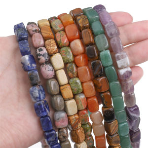 8X12มม รูปร่างผิดปกติลูกปัดหินธรรมชาติตาเสือลูกปัดหินอาเกตควอตซ์สะเก็ดแก้วสีทองอเมซอนสำหรับสร้อยคอสร้อยข้อมือ DIY ทำเครื่องประดับ 15 38 ซม ประมาณ 33 ชิ้น