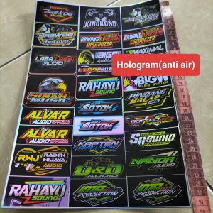 Stiker Sound System | Stiker Audio | Stiker Sound System Audio | Stiker Anti Air | Stiker Bahan Vinyl | Stiker Hologram