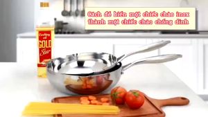 Chảo KALPEN chảo inox 3 lớp chảo inox chống dính chảo chống dính chảo inox sâu lòng chảo 3 lớp