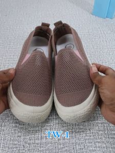 RUIMO Sepatu Wanita Slip On Motif Nilon Comfort Flat - TW-1 Trendy & Nyaman