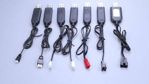 Cáp Sạc USB Cho Pin Lithium 3.7V Đầu Nối USB Sang 1.25M X2.0 PH2.0 XH2.54 JST SM 2P 4P Tương Thích Với Phụ Kiện Xe RC Máy Bay RC