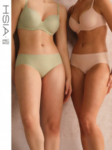 HSIA | Breatheable Invisible Stretch Cotton Underwear Women Mid-rise Flat-front