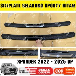 Sillplate Belakang Xpander 2022 2024 2025 Sporty Hitam List Chrome Hitam .