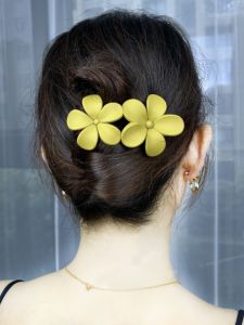 Flower Barrettes Duckbilled Hair Accessories Lazy Plate Clamp Hair Accessories Hair Clips Hair Accessories Womens Summer Korean Style Word Clamp Hairpin