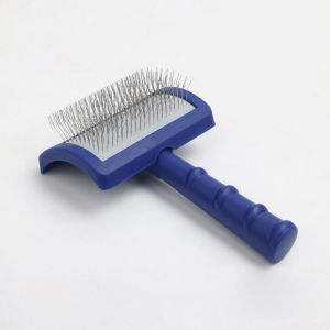 Pet Grooming Comb - Dog Hair Rake & Cat Brush Stainless Steel Needle Comb for Shedding Detangling Suitable for Dogs Cats
