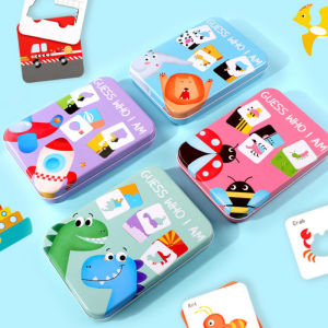 Educational Wooden Guessing Game Puzzle 1pc