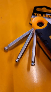Tolsen 8Pcs Folding Ball Point Allen Hex Key Set (1.5/2/2.5/3/4/5/6/8mm) 20068