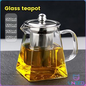 Need. 350ml/550ml/750ml/950ml Heat Resistant Glass Teapot with Stainless Steel Filter For Home Office Tea Set