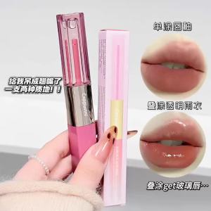 Son Bóng Lì Hai Đầu Màu Hồng Nữ Tính Mịn Mượt Như Lụa Lâu Trôi Hiệu Ứng Gương Dạng Dầu 4g