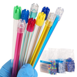 30pcs Disposable Dental Colored Saliva Tube Multi-Color Bendable Transparent Plastic Adjustable Suction Device Dental Procedures