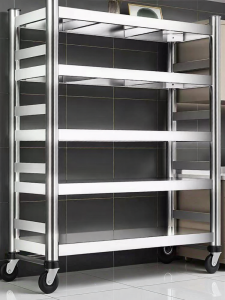 B&W | Multi-functional Kitchen Shelving Rack for Microwave and Seasoning Storage