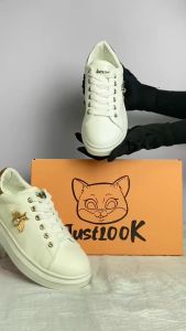 Sepatu Sneakers Wanita Sneakers Shoes Import Lucu Terbaru Putih Kekinian