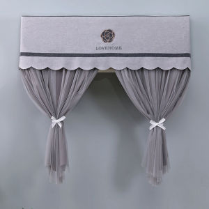 Bedroom Air Conditioner Cover Dustproof Shield Hanging Style Universal Windproof Curtain Modern Simple Lace Material for Autumn Winter