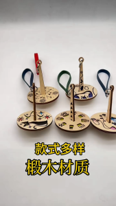 Wooden Yarn Ball Holder with Wrist Strap Portable Yarn Management Tool for Crochet