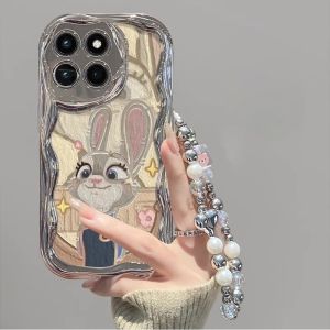 Vivo S20 S30Pro Mini S19Pro S18e S17 S16 S15 S12 with Bracelet S10 Phone Case Full Cover Anti-Fall Couple Style Plated Silver