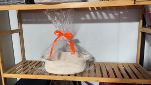 Small Woven Easter Basket with Gift Bags and Ribbons Durable Baskets for Gifts Empty Small Rope Basket for Storage Baskets