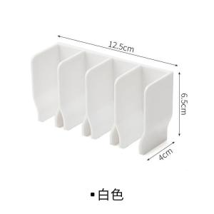 Bathroom Multi-purpose Clips Storage Rack No-drilling Space-saving Plastic Organizer for Face Wash Toothpaste And More