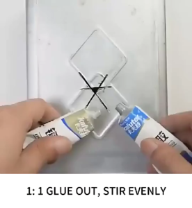 Kafuter Lem Caster Glue A+B Metal Repairing Adhesive Glue 100g