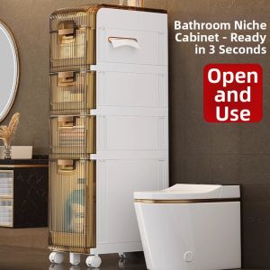 Space-Saving Waterproof Bathroom Storage Shelf