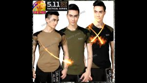 เสื้อยืดคอกลมแขนสั้น-ยาว5.11Tactical T Shirt ใส่ได้ทั้งหญิงทั้งชายเหมาะเดินป่าลาดตระเวนแห้งเร็ว เสื้อยืดคอกลมแขนสั้นแฟชั่นผ้านิ่มดีใส่สบาย