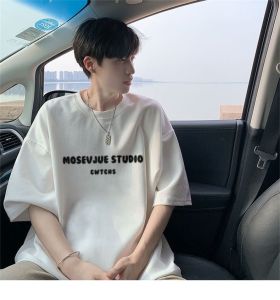 Áo Thun Cotton Tay Ngắn Mùa Hè Rộng Rãi Cho Nam Phong Cách Mỹ Thường Ngày in Họa Tiết Thời Trang Hợp Thời Trang