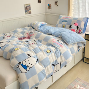 Antibacterial Three-Birds Knitted Cotton Soybean Summer Air Conditioning Quilt Four Seasons Universal Children Single Bedding