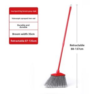 Courtyard Broom Broom Long Bristle Outdoor Garden Sweeping Large Broom Single For Home Outdoor Sweeping Yard
