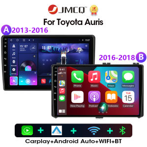 JMCQ 2Din Car Radio Multimedia Player For Toyota Auris 2014 2015 2016 2017 2018 Android GPS Navigation Stereo Head Unit Carplay