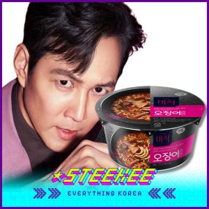 The Mishik Netflix Squid Spicy Squid Ramen Instant Noodles Cup 127g by Steekee Korea 3044