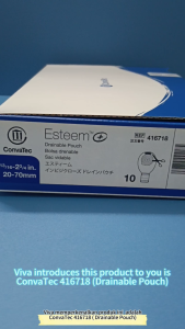 416718 - Convatec Esteem®+ 20-70mm One-Piece Drainable Closed Pouch Invisiclose Filter 10S plus ostomy 康復寶 Transparent