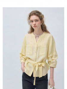 VEGA CHANG | Áo Blouse Thoáng Khí thoải mái phong cách Pháp
