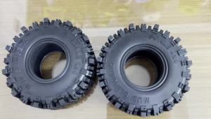 4 Lốp Xe Địa Hình Siêu Bám 2.2 Inch Dành Cho Xe Axial SCX10 D90 TF2 Tamiya CC01 TRX4 - Lốp Mềm OD 130mm Phụ Kiện Xe RC