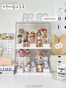Acrylic Display Stand Storage Organizer for Bobo Ma Te Small Wild Display Box Dustproof Figure Showcase Collectible Storage
