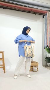NUDIE BAG TOTE BAG KANVAS BESAR POLOS BAHAN SUEDING TEBAL LEMBUT MURAH BISA COD DAN CUSTOM SABLON
